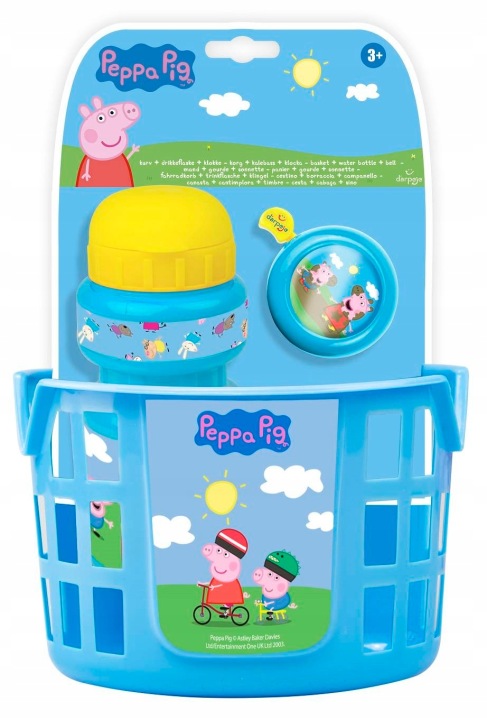 Свинка PEPPA PIG кошичок велосипед дзвоник пляшка