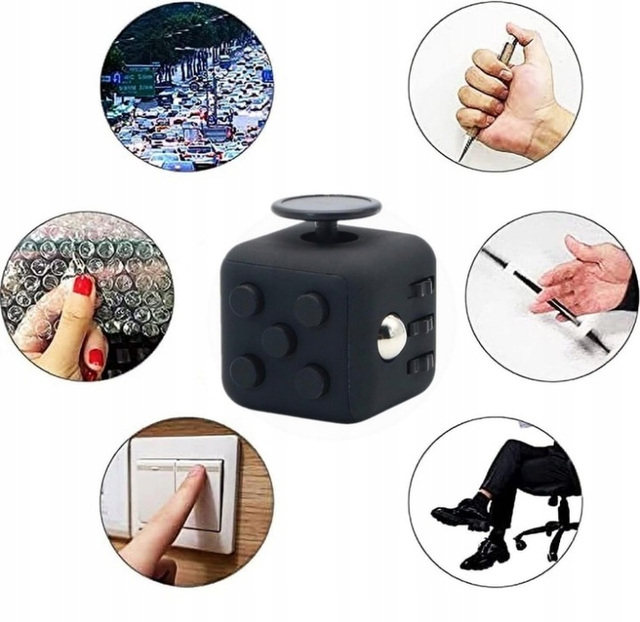 4 шт. Фіджет-іграшка Сенсорна Toy Набір, Cube Toy, Infinity Cube, Key Flippy Ланцюг — фото 2