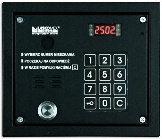 Laskomex CP-2503TP černý Audio panel s čtečkou klíčů „Dallas“