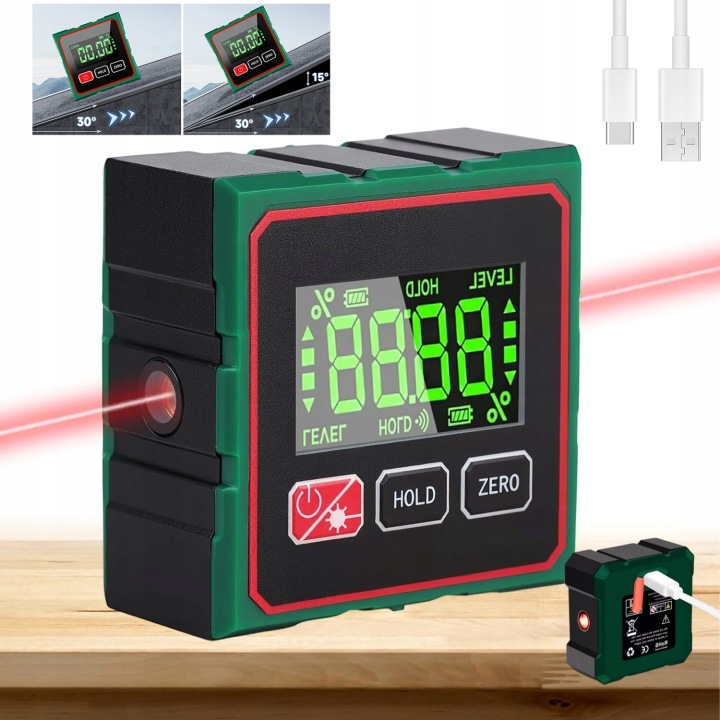 Elektronický Úhloměr Digitální Úhloměr Přenosný S Magnetem Vodováha