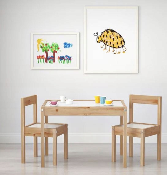 IKEA LATT Столик дитячий і 2 стільця Дерево — фото 7