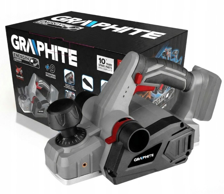 Akumulátorový hoblík Energy+ 18 V bez akumulátoru Graphite