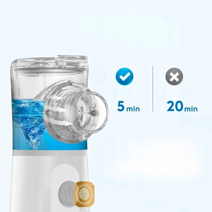 INHALATOR NEBULIZATOR DLA DZIECI I DOROSŁYCH легкий портативний тихий USB — фото 6