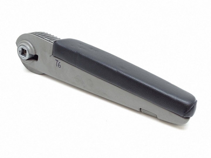 bracciolo sedile sinistra grigio nero pelle, in pelle VW T5 LIFT T6