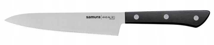 Nůž na chléb Samura Harakiri SHR-0024B zoubkovaný 150 mm AUS-8
