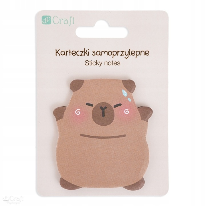 Стікери самоклеючі 6,2 x 6 см, 30 аркушів - капібара - HAPPY DALPRINT