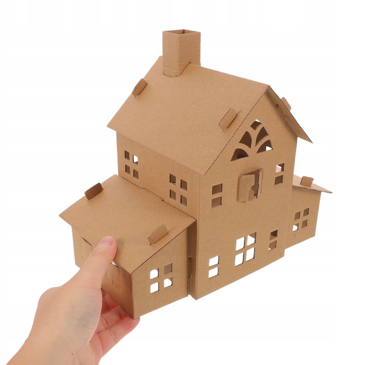 6 шт. Творчий DIY Міні Картонний Дім Craft для Дітей і Декор — фото 10