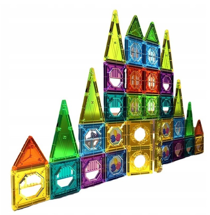 MAGNETIC BLOCKS 3D MAGNETIC 73el SET OF EDUCATIONAL BLOCKS FOR CHILDREN Kind set