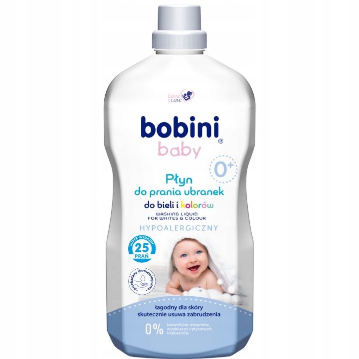 Bobini Гіпоалергенний Засіб для прання для дітей Колір Білий 10,8 л 150 прань