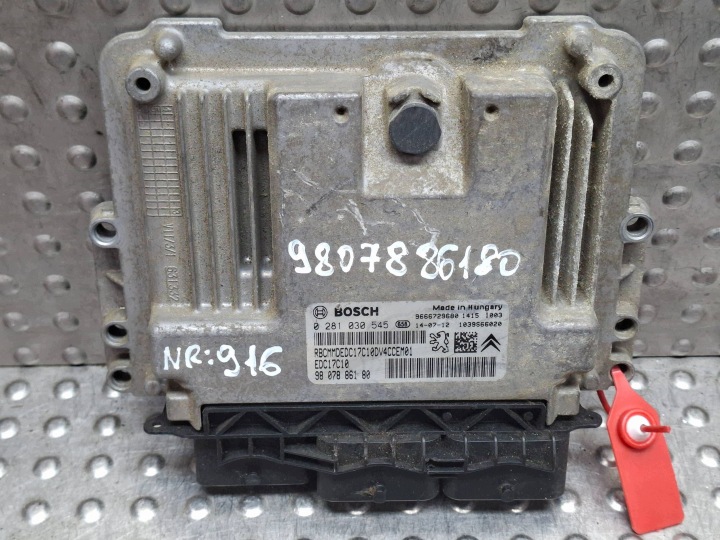 Bedienteil DES MOTORS 0281030545 9807886180 9666729680 CITROEN PEUGEOT 1.4 HDI
