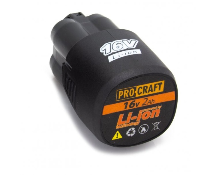 Baterie akumulátorová, 16V Li-ion, 2000mAh Procraft 16/2
