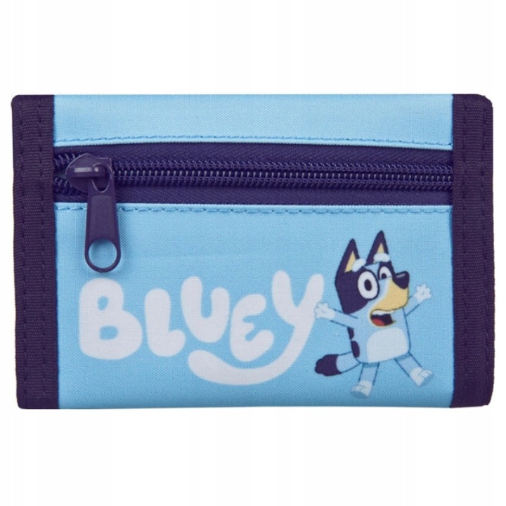 Розкладний дитячий синій гаманець для дітей на липучці BLUEY і BINGO — фото 4