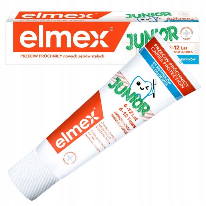 Зубна паста Elmex Junior з амінфторид для дітей 6-12 років 75 мл — фото 2