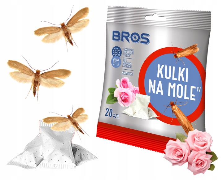 BROS Кульки на кріт одежні, для одягу 20 шт. квіткові — фото 12