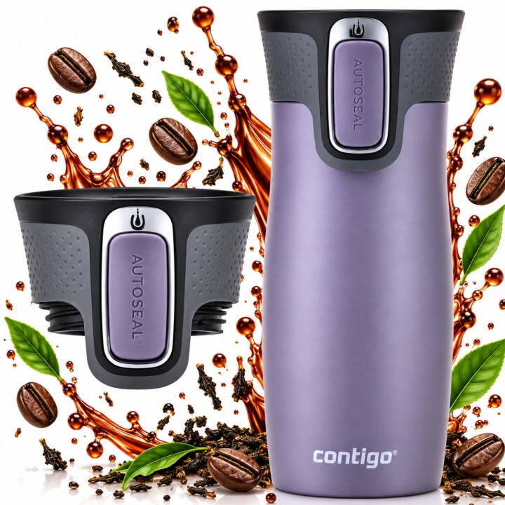 Termohrnek Contigo West Loop 2.0 Vzduchotěsný do auta Švestka 470 ml