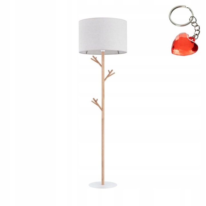 Stojací podlahová lampa Moderní hnědá Albero Linen E27 Tk Lighting