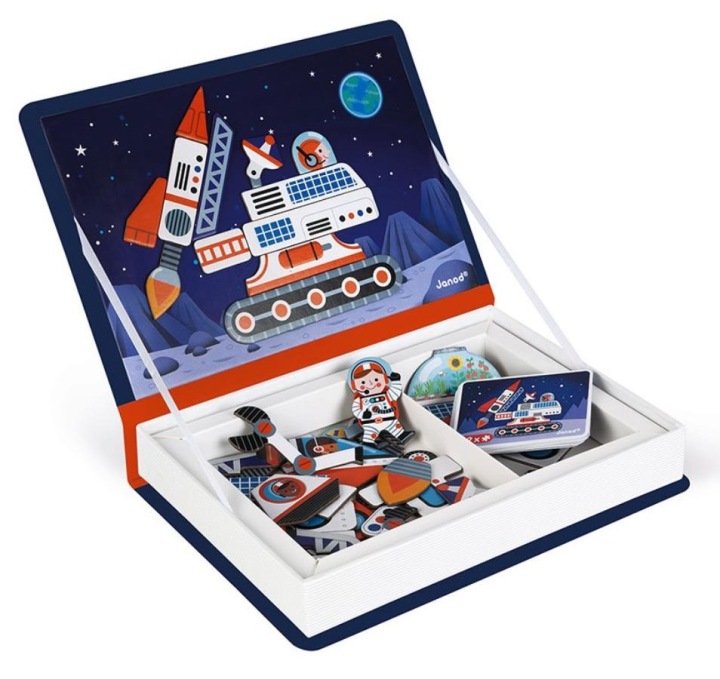 JANOD магнітна головоломка для дітей космос MAGNETIBOOK 52 ел. — фото 5