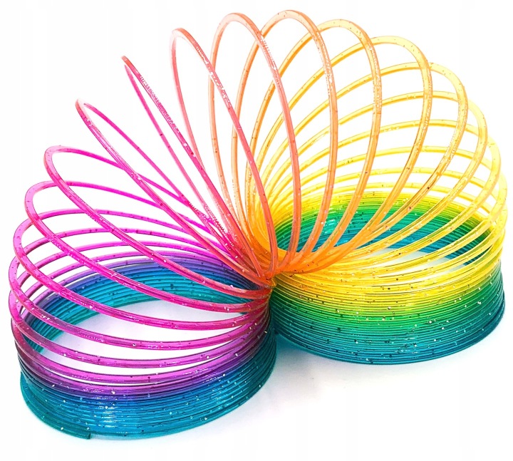 Кольорова пружинка slinky тільки спускається після сходах — фото 2