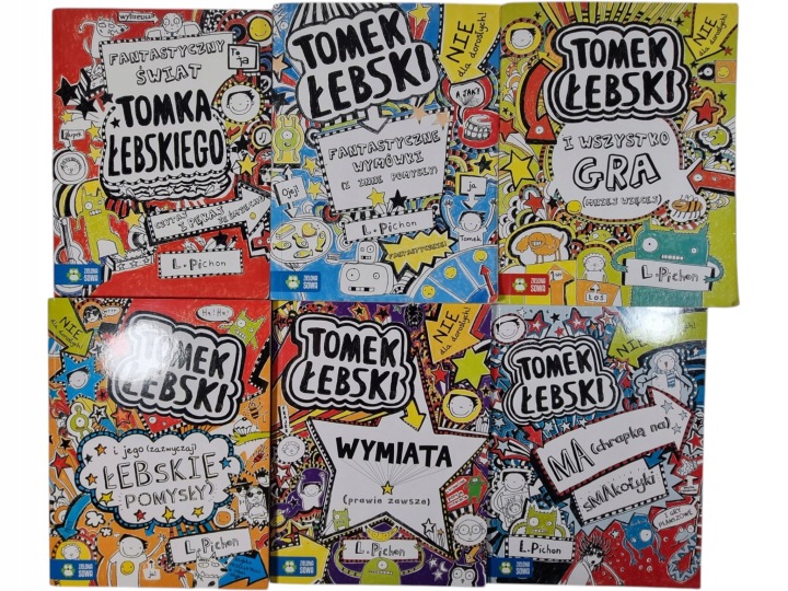 Zdjęcie egzemplarza: Tomek Łebski / zestaw 6 książek / Liz Pichon lit. młodzieżowa