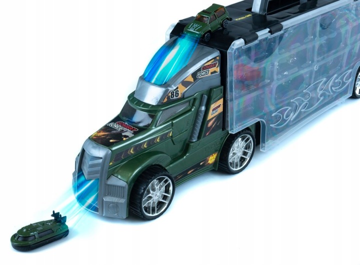 Вантажівка Евакуатор Військовий для машинок Транспортер Пускова установка [LA-015D] — фото 2
