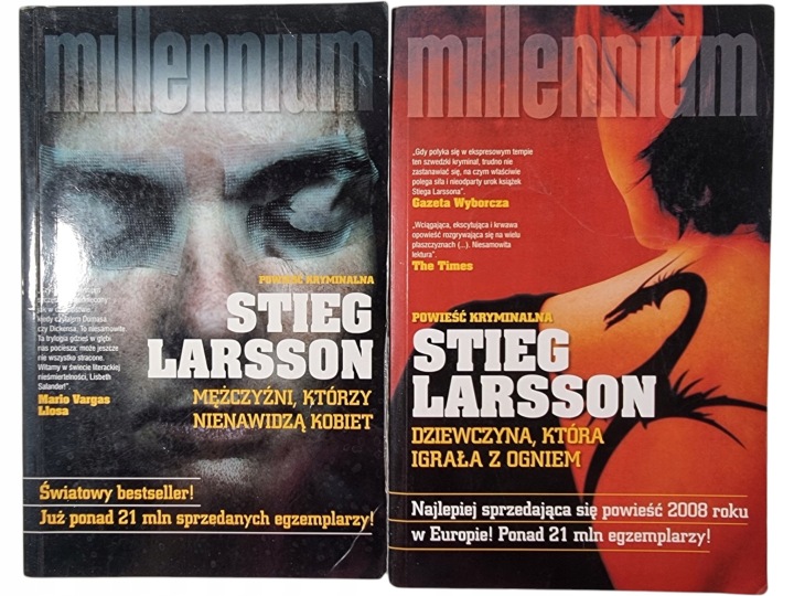 Zdjęcie egzemplarza: Saga Millennium 1-2 / Stieg Larsson / Mężczyźni, którzy nienawidzą kobiet