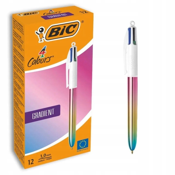 Ручка автоматична різнокольорова BIC 4 кольори Градієнт — фото 2