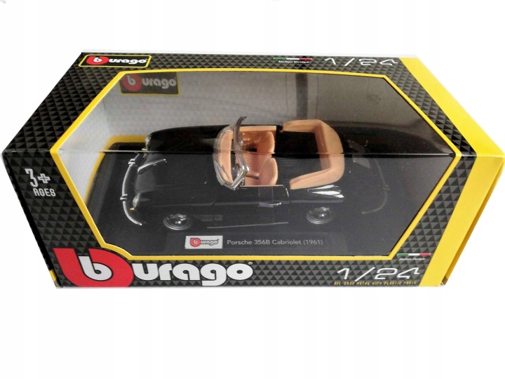 Porsche 356b Кабріолет 1:24 модель Bburago 18-22078 — фото 3
