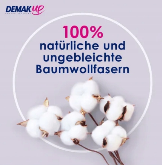 Demak'Up Original – Круглі Пластівці Косметичні 100% Бавовни 60 шт. — фото 4