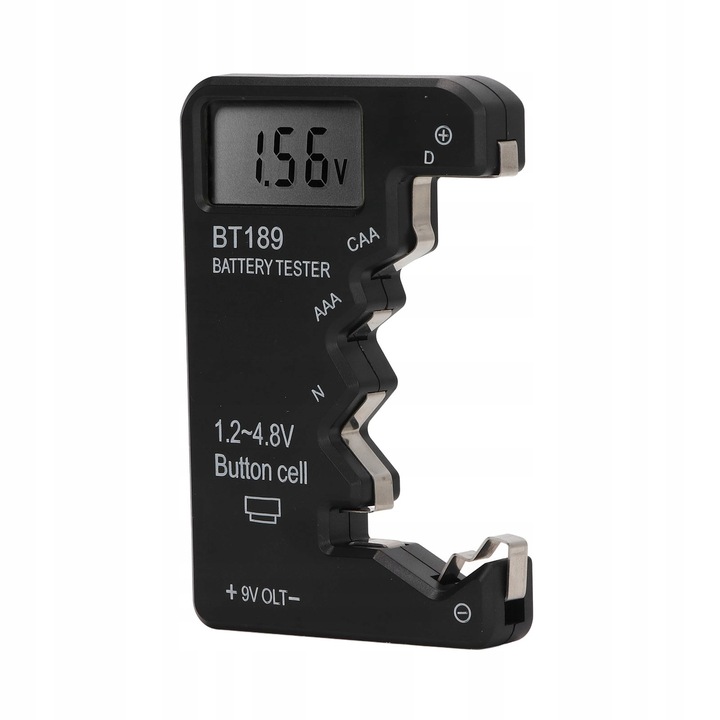 MIERNIK BATERII I AKUMULATORKÓW CYFROWY TESTER WOLTOMIERZ BT189