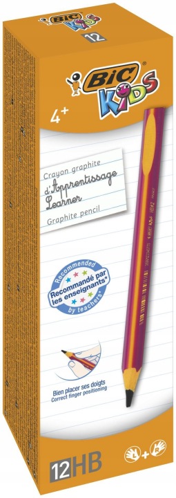 Олівець трикутний BIC KIDS HB 4+ рожевий — фото 2