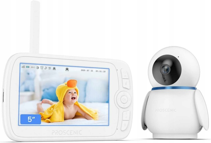 Радіоняня PROSCENIC BM300 LCD 5.0 Температура Функція Обертання