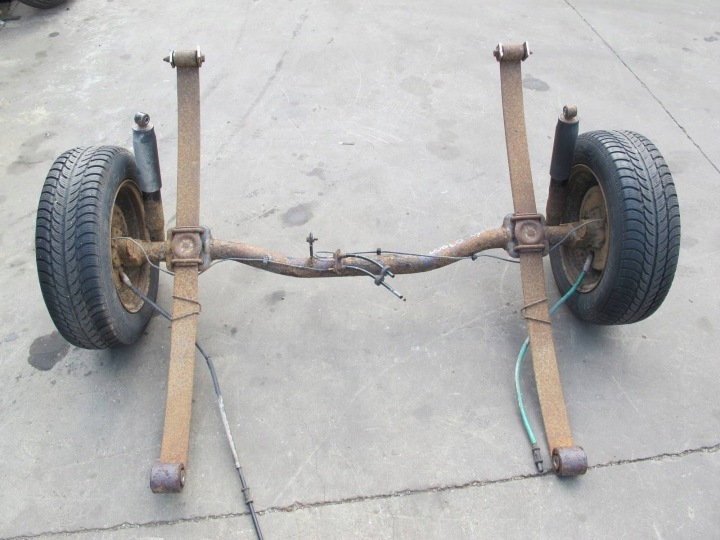 FIAT DOBLO und 1 achse Achsträger heck hinten RESORY Reifen Räder KOMPLET