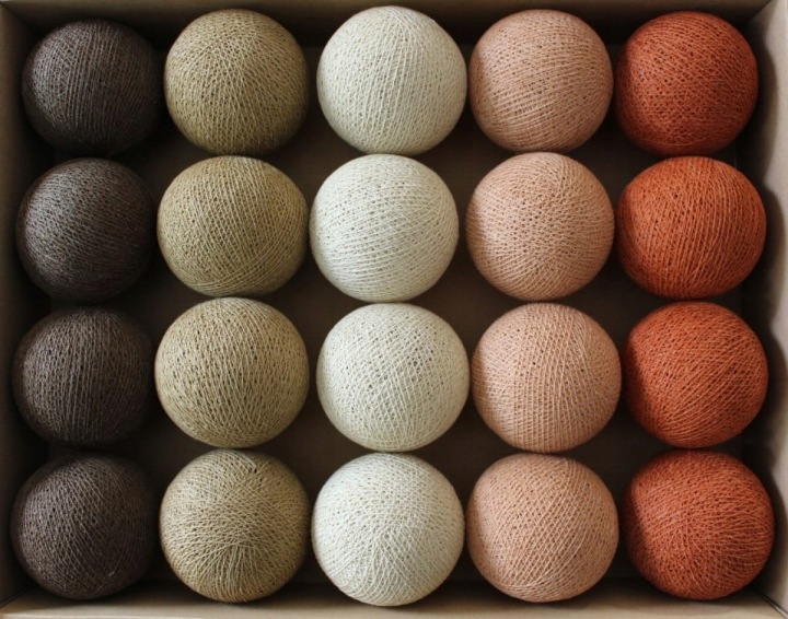 Набір лампочок Cotton Balls Тоффі Cake 10 куль