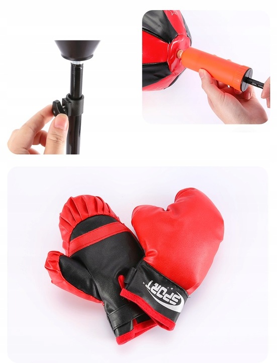 Boxing Set Pear Bag Podest Gloves Maximum number of players 1