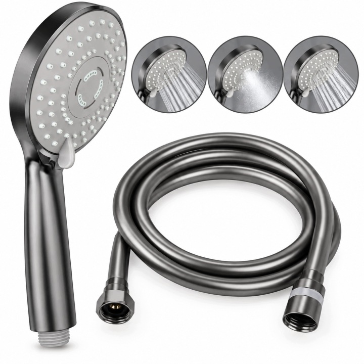 Sprchová Sada Sprchová Hlavice Hadice 150 CM Titanium Grafit Komplet
