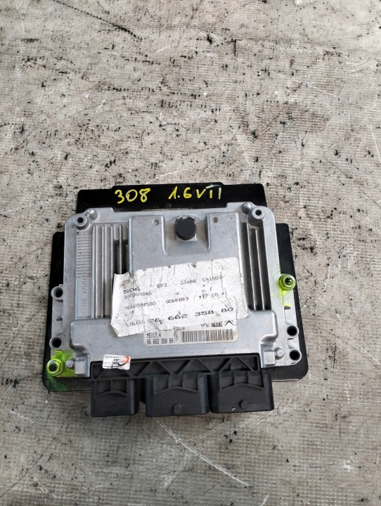 Bedienteil Computer DES MOTORS PEUGEOT 308 1.6VTI 2009r OE 9666235880