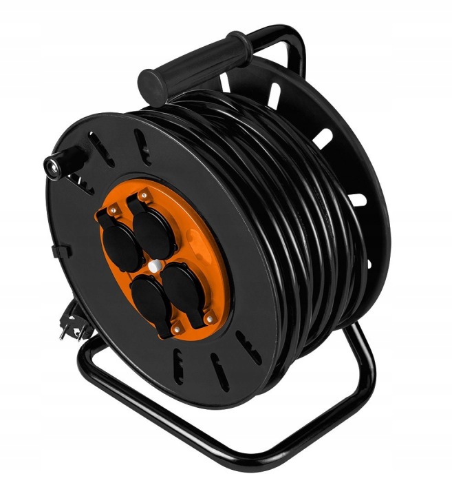 Prodlužovací Kabel bubnový Neo Tools 20 m, 4 ks zásuvek, černý