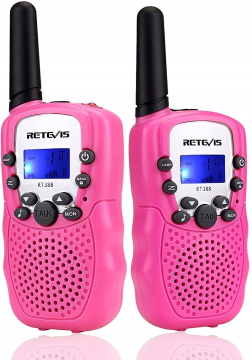Retevis RT388 WALKIE TALKIE для дітей,рація PMR446, ліхтарик,VOX
