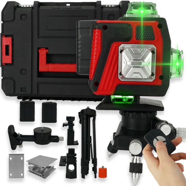 Laserová Vodováha 360 Rovinná 3D Křížový Laser 2400 mAh