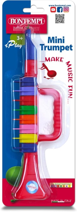 Bontempi 32 2732 8-Key Trumpet в Блістер Pack Різнокольоровий Мініатюрний — фото 3