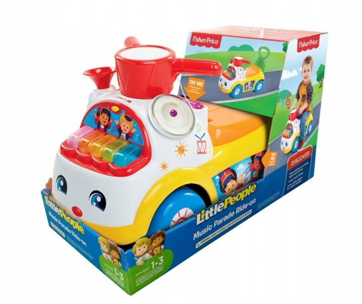 Каталка FISHER PRICE Little People Музична Парад 522084 Жовтий — фото 4