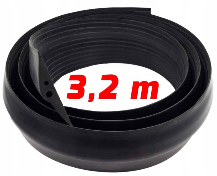 Polské těsnění garážové brány Práh garážový 3,2 m 320 cm lepidlo Grafen