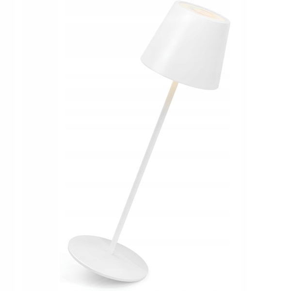 Led Stolní Lampa PBG-1238 Dotyková Stmívatelná Kovová Rgb Bílá 38 cm
