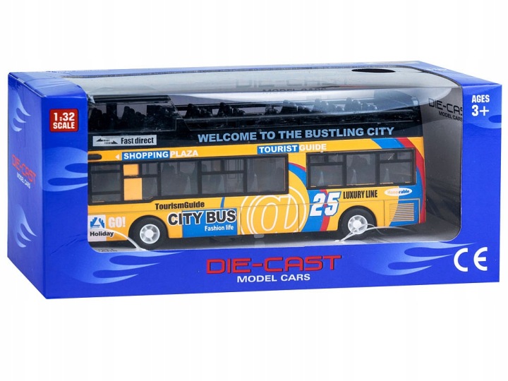 Металевий AUTOBUS двоповерховий автобус відкривні двері ZA2094 ZO — фото 8