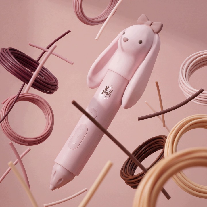 KidLupe ручка 3D для дитини набір для творчості низькотемпературний RABBIT — фото 2