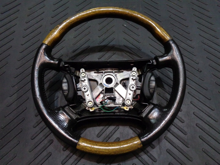 steering wheel, leather wood JAGUAR XK XK8 XKR X100