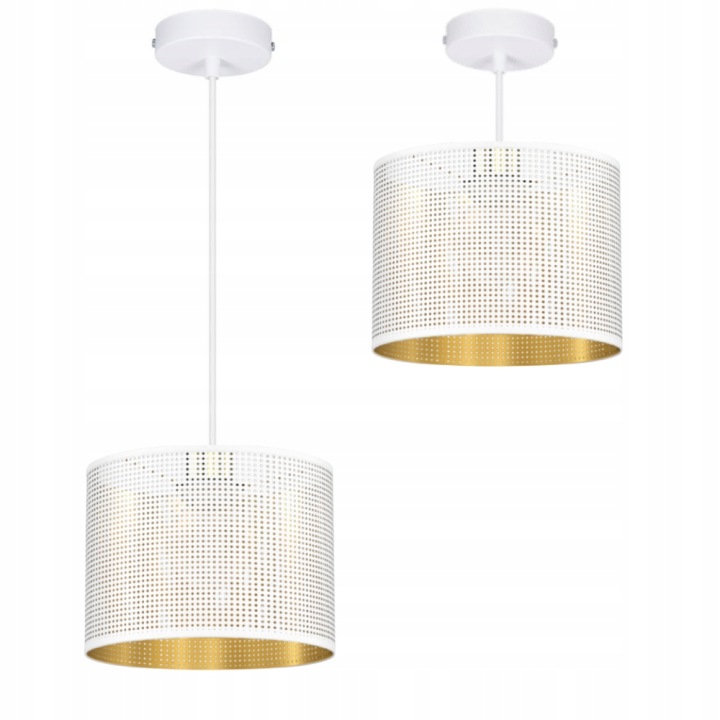 Závěsná Stropní Lampa S Ažurovým Stínidlem A Otvory