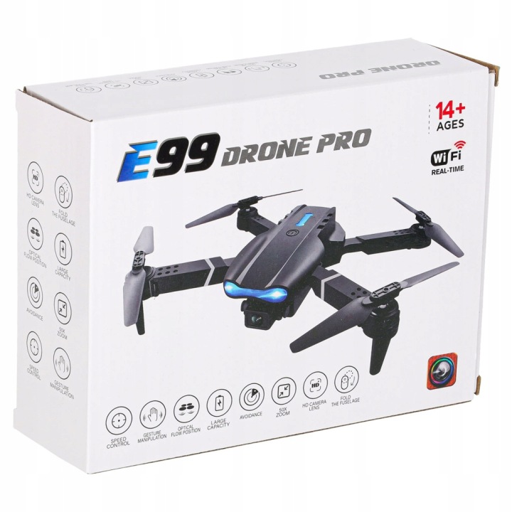 Дрон RC E99 Pro подвійна камера 720P headless — фото 14