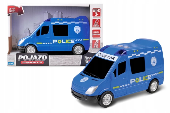 Транспортний засіб Toys для хлопчиків Policja з приводом