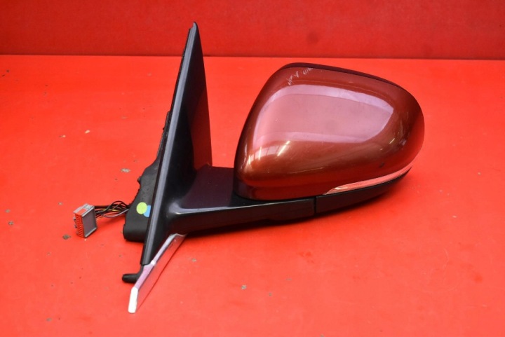 SPECCHIETTO RETROVISORE sinistro rosso EU X250MY2011 JAGUAR XF X250 LIFT 11-16 16 PIN